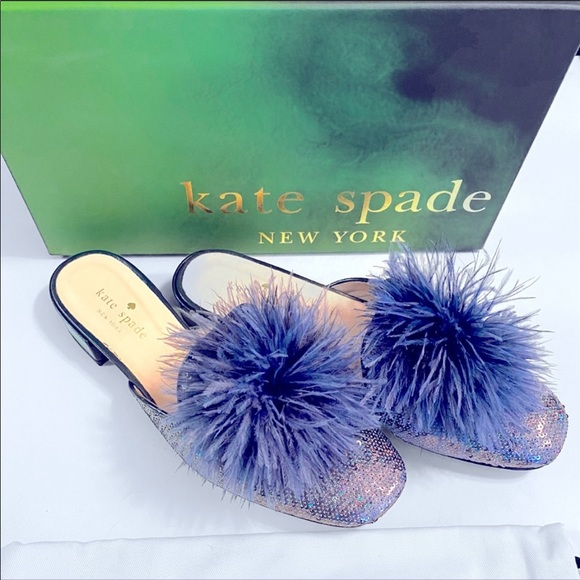 🎉HP🎊 Kate Spade Gala Iridescent Sequin Mules - Picture 4 of 11